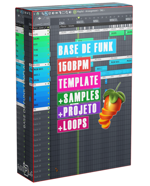 Base de Funk 150BPM | Projeto Samples e Loops | Template 